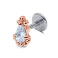 Beautiful Crystal Tragus Piercing TRP-2421